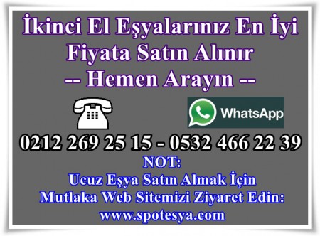 Kullanılmış beyaz eşyaları evden satmak istiyorum